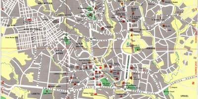 Mapa Europy atrakcie 