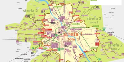 Mapa Europy bus 