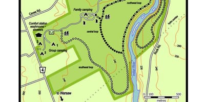 Mapa jaskyne Varšava 