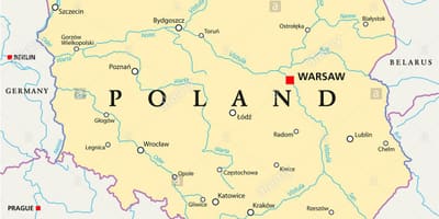 Varšava polohu na mape sveta