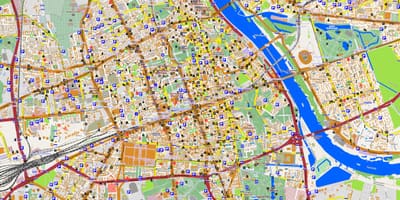 Mapa Varšave v režime offline 