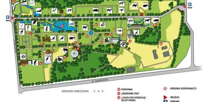 Mapa Varšavskej zoo 